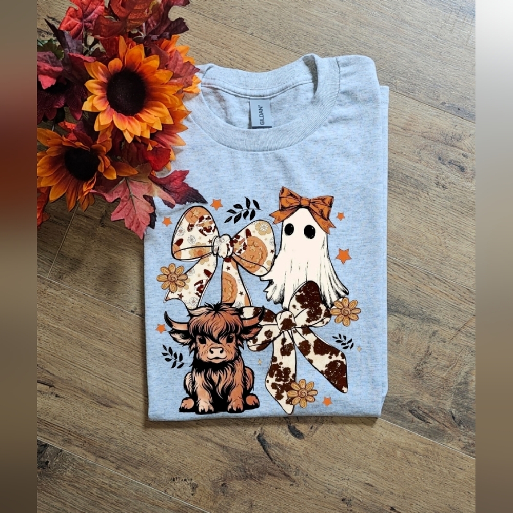 Cute Cow Ghost Fall Trendy Popular Tee